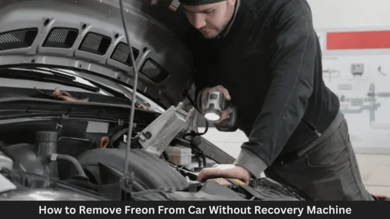 how to remove freon from car without recovery machine